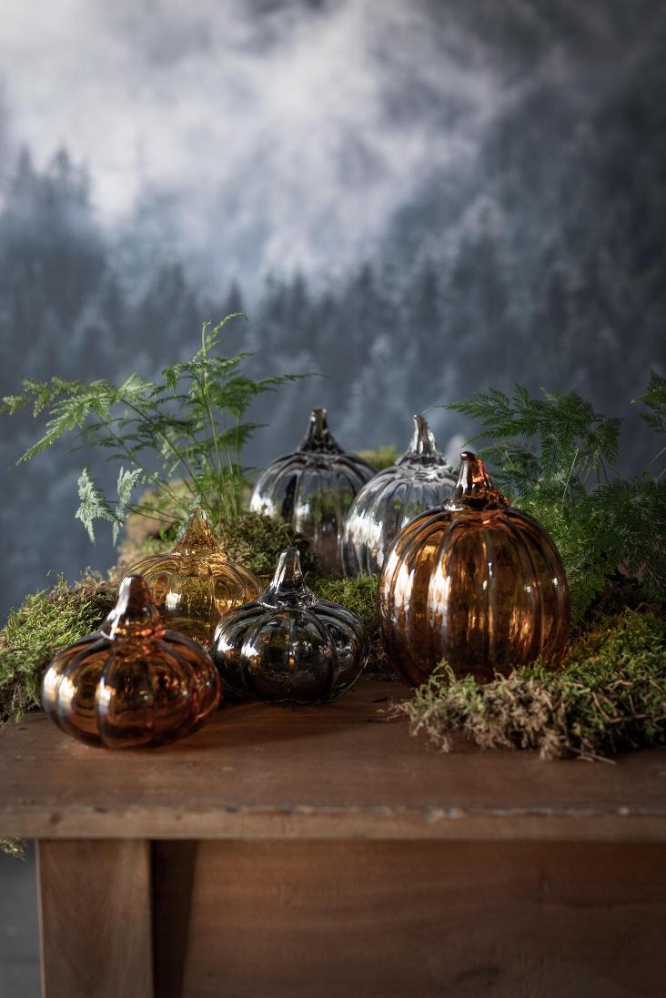 PUMPKIN AUS GLAS KLAR - 3