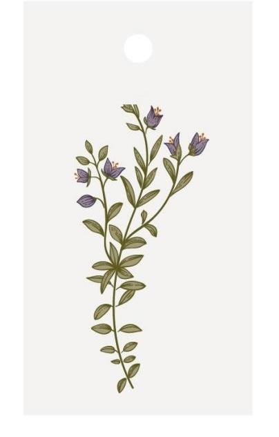 GESCHENKANHÄNGER BLUMENMOTIV
