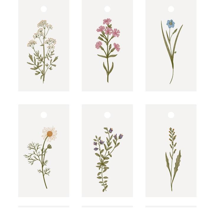 GESCHENKANHÄNGER BLUMENMOTIV - 0