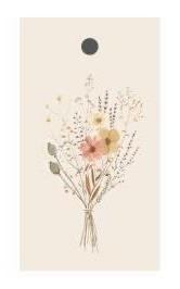 VORBESTELLEN: GESCHENKANHÄNGER BLUMENSTRAUSS / CA. MITTE SEPTEMBER LIEFERBAR