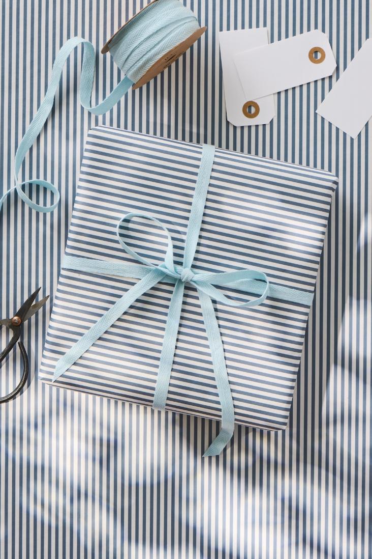 PAPIERROLLE BLAUE STREIFEN - 3