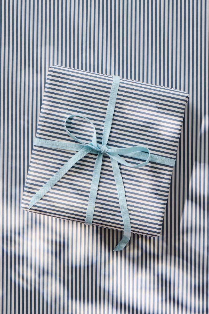 PAPIERROLLE BLAUE STREIFEN - 0