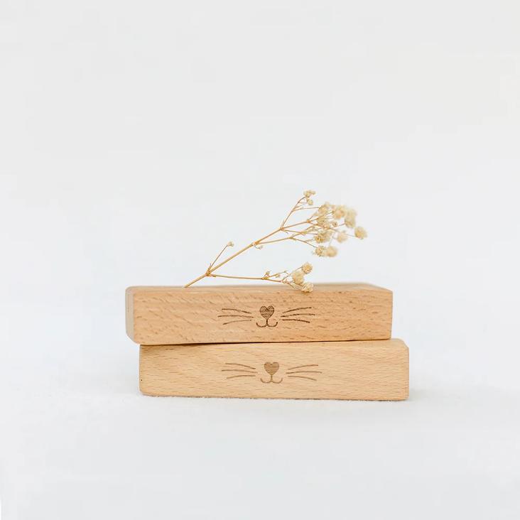 POSTKARTENHALTER BUNNY NOSE ♡ IM LEINENSÄCKCHEN