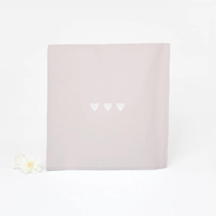 SERVIETTE 'YOU MAKE MY HEART SMILE' ♡ - 0