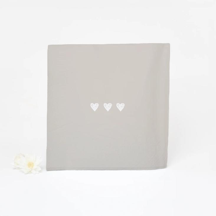 SERVIETTE `GLÜCKLICH STEHT DIR` ♡ - 0