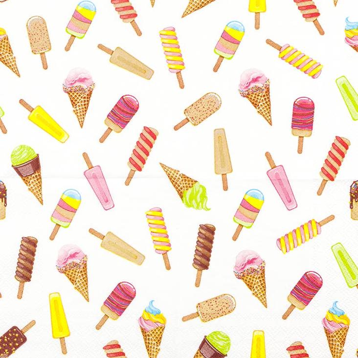 VORBESTELLEN: AB CA. MITTE JUNI LIEFERBAR: COCKTAIL SERVIETTE ICE CREAM - 1