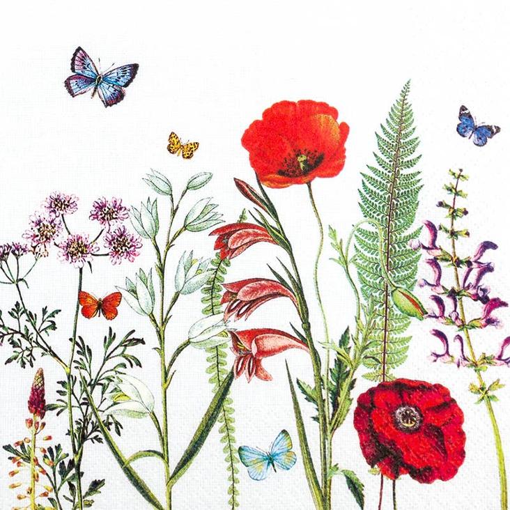 VORBESTELLEN: AB CA. MITTE JUNI LIEFERBAR: LUNCH SERVIETTE MEADOW IN BLOOM