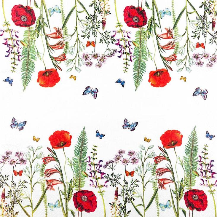 VORBESTELLEN: AB CA. MITTE JUNI LIEFERBAR: LUNCH SERVIETTE MEADOW IN BLOOM - 0