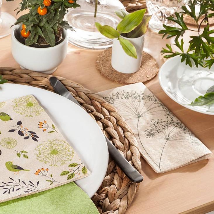 VORBESTELLEN: AB CA. MITTE JUNI LIEFERBAR: LUNCH SERVIETTE RECYCLING-TISSUE HARMONY - 1