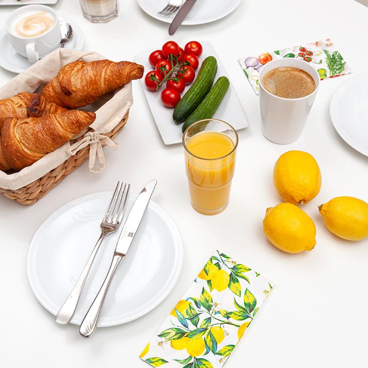 VORBESTELLEN: AB CA. MITTE JUNI LIEFERBAR: SERVIETTE CITRUS BRANCHES - 1