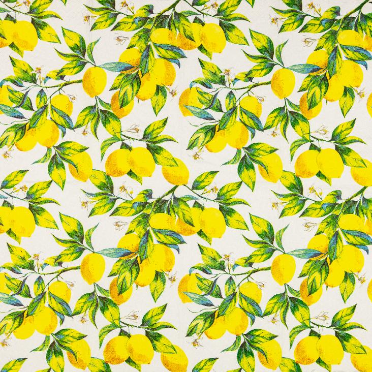 VORBESTELLEN: AB CA. MITTE JUNI LIEFERBAR: SERVIETTE CITRUS BRANCHES - 0