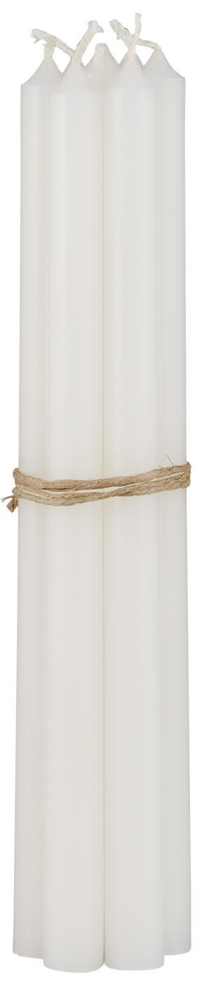 NEU: DÜNNE HOHE KERZE WEISS 11/20 - 1