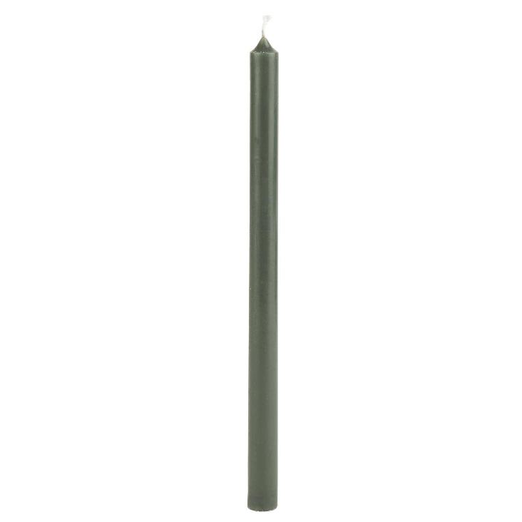 NEU: DÜNNE HOHE KERZE MOOSGRÜN 41/20