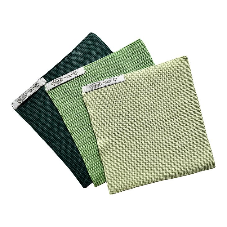 WISCHTÜCHER STAUBIGES DUNKELGRÜN KOMBI BIO - 0