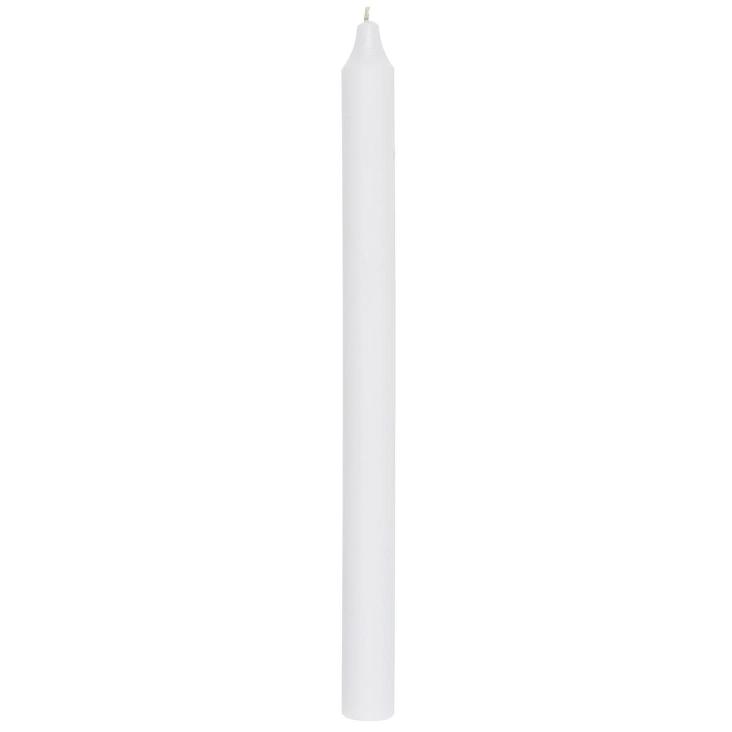 STABKERZE WEISS RUSTIKAL 12/29