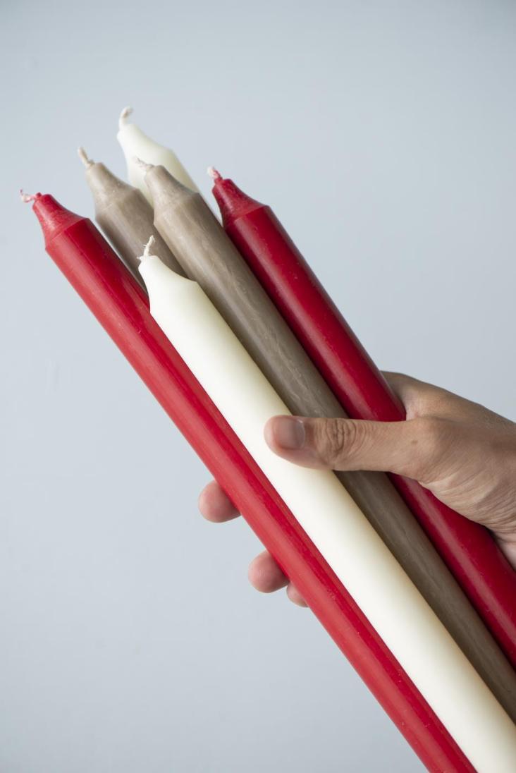 STABKERZE WEISS RUSTIKAL 12/29 - 4