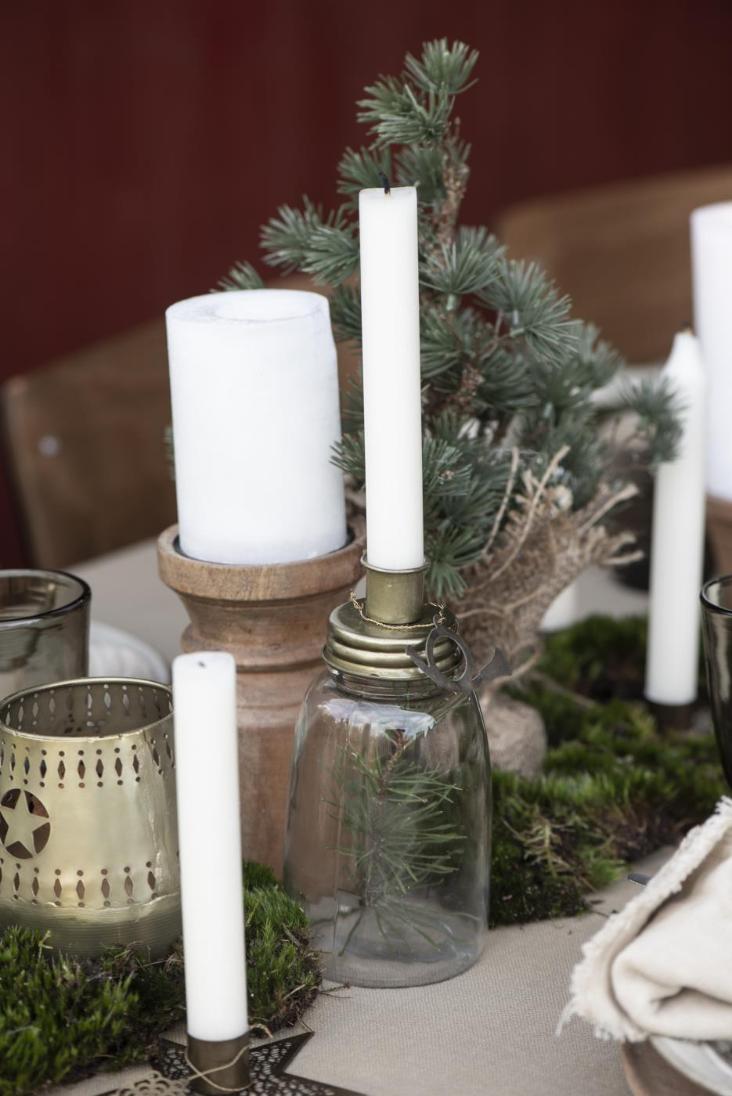 STABKERZE WEISS RUSTIKAL 12/29 SOLANGE VORRAT REICHT - 1