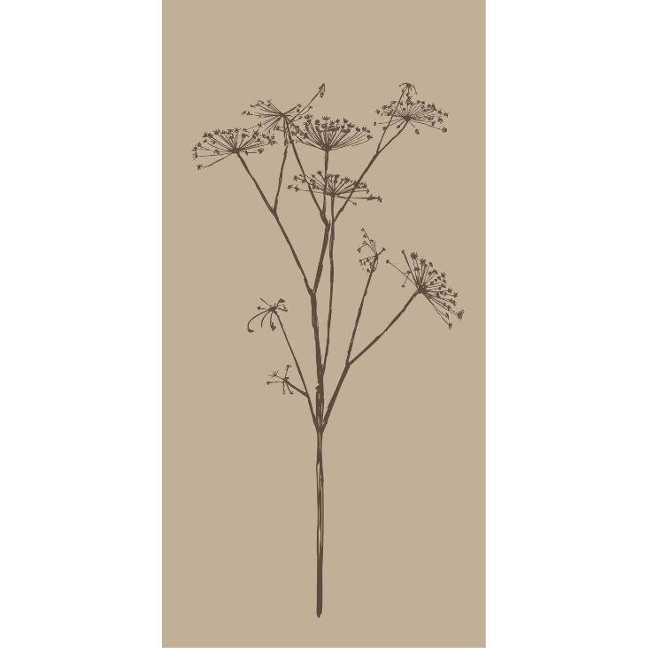 VORBESTELLEN: CA. AM 24.9 LIEFERBAR: SERVIETTE BRAUNE DOLDENBLUME