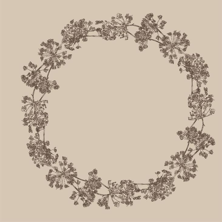SERVIETTE KRANZ MIT DOLDENBLUMEN (PACK À 50 STK.)
