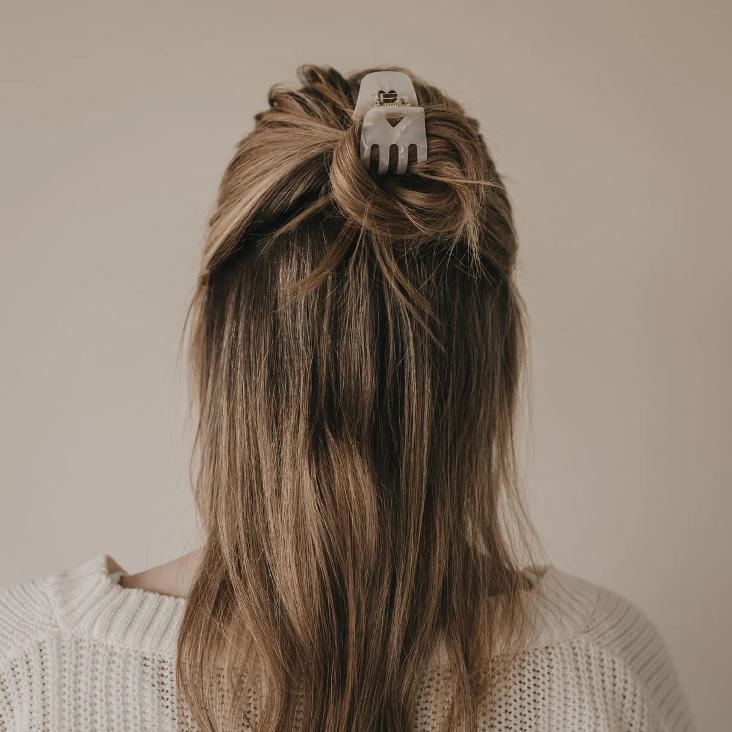 HAARSPANGE KLEIN HERZ ♡ PEARL - 7