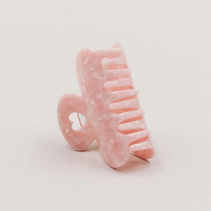 VORBESTELLEN: BALD LIEFERBAR: HAARSPANGE GROSS HERZ BLUSH - 5