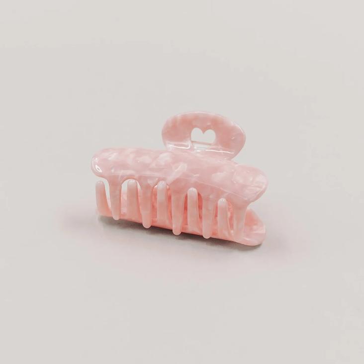 VORBESTELLEN: BALD LIEFERBAR: HAARSPANGE GROSS HERZ BLUSH - 10
