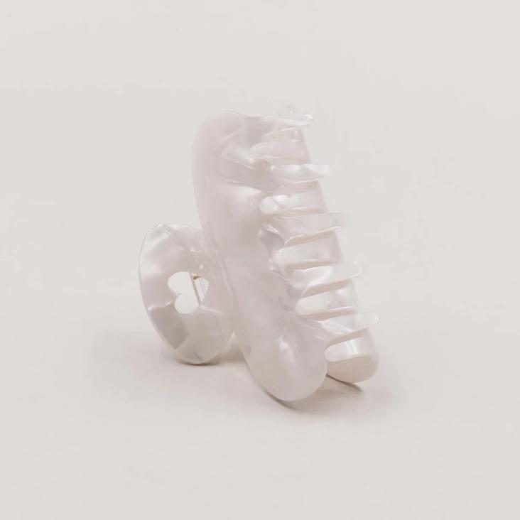 VORBESTELLEN: BALD LIEFERBAR: HAARSPANGE GROSS HERZ PEARL - 7