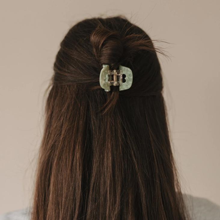 NEU: VORBESTELLEN: BALD WIEDER LIEFERBAR: HAARSPANGE KLEIN HERZ ♡ JADE - 0