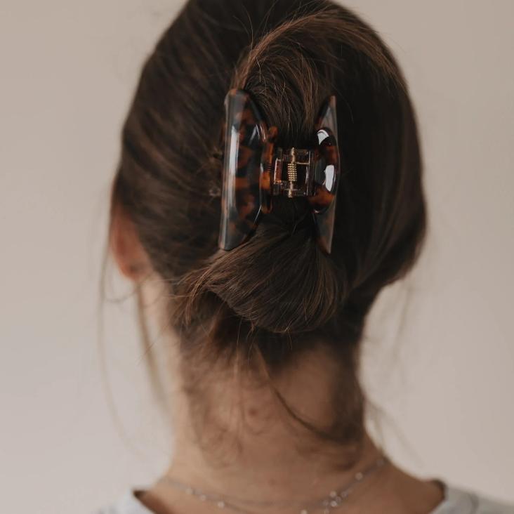 NEU: HAARSPANGE GROSS HERZ AMBER - 0