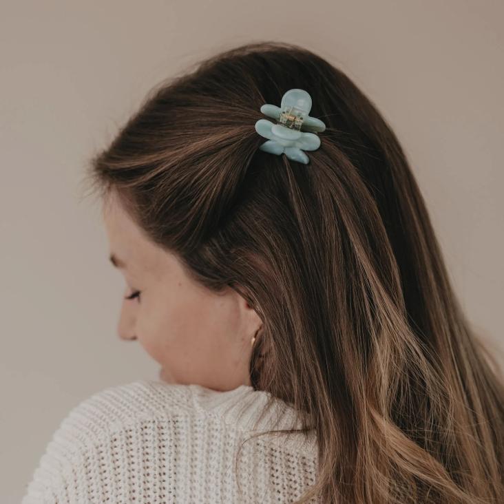 NEU: HAARSPANGE BLUME ♡ MINT - 4