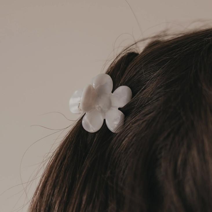 HAARSPANGE BLUME ♡ PEARL - 1