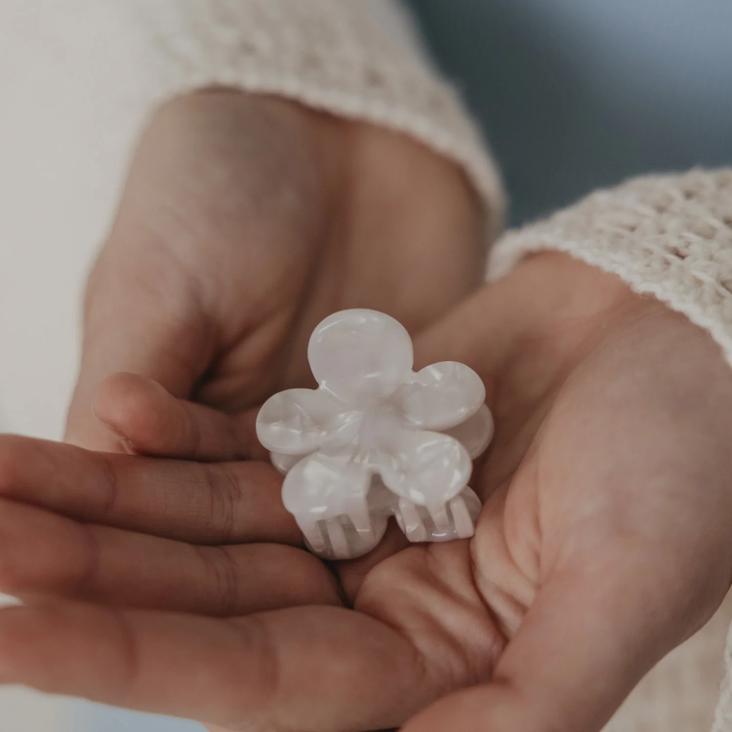 HAARSPANGE BLUME ♡ PEARL - 3
