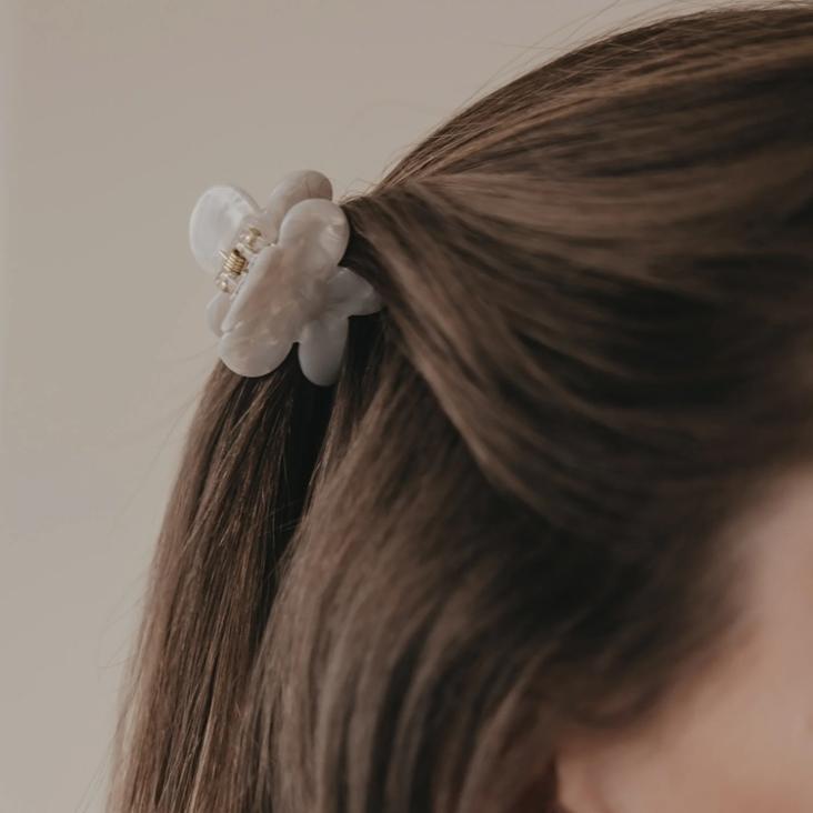 HAARSPANGE BLUME ♡ PEARL - 2