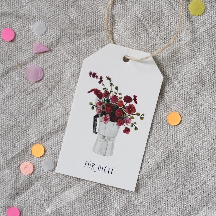 ESPRESSO BOUQUET / FÜR DICH - GESCHENKANHÄNGER