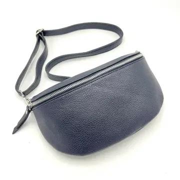 BAUCHTASCHE LEDER DUNKELBLAU