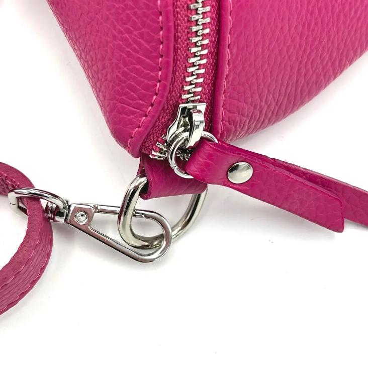 BAUCHTASCHE LEDER FUCHSIE - 2