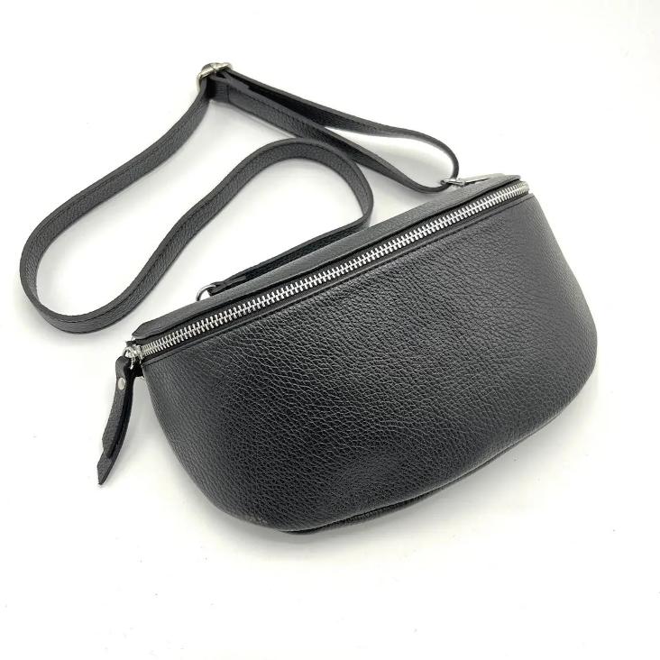 BAUCHTASCHE LEDER SCHWARZ - 0