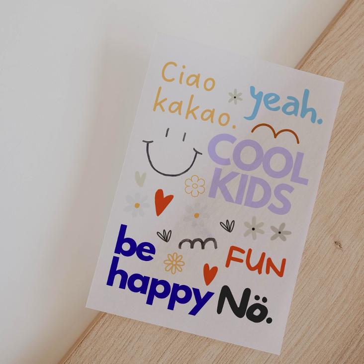 NEU: BÜGELBILD COOL KIDS