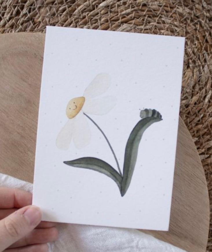 BLUME MIT RAUPE