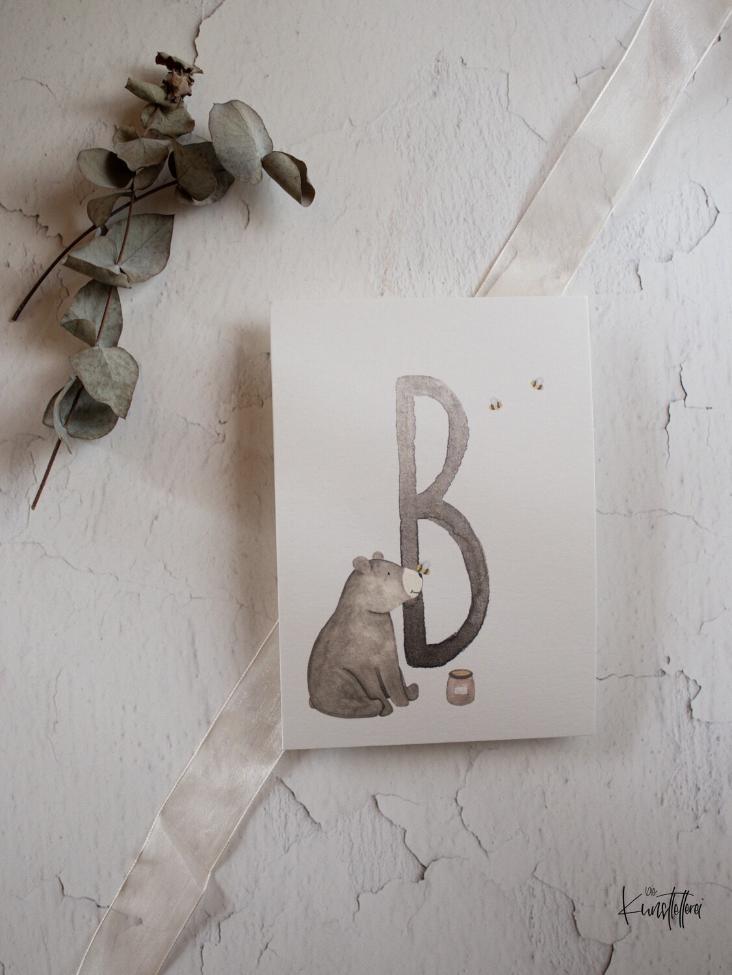BUCHSTABENKARTE B
