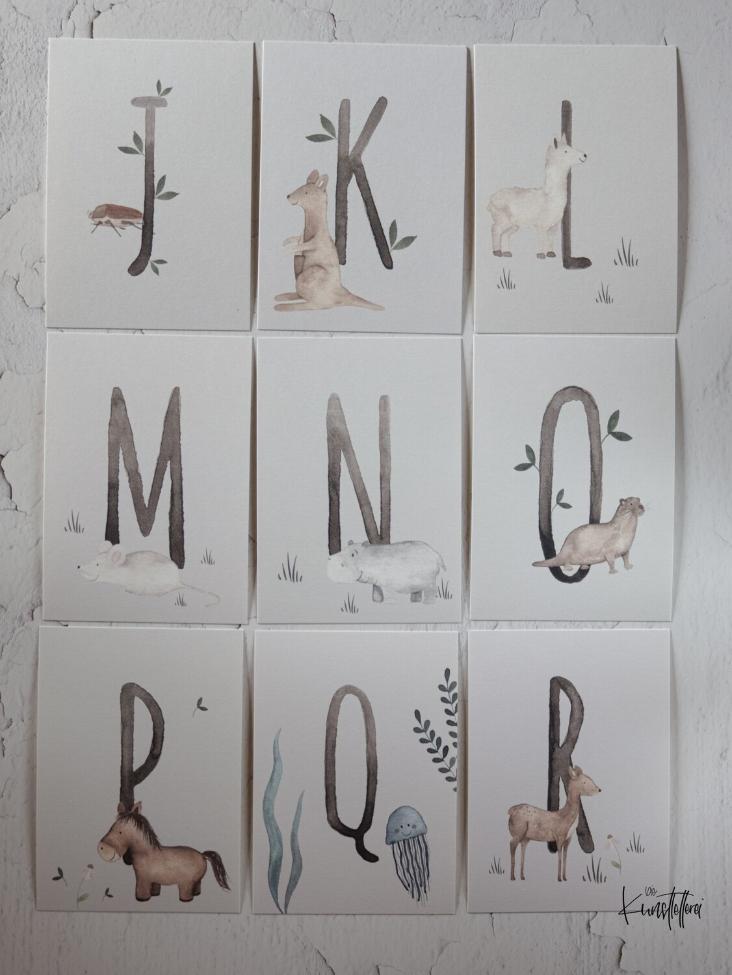BUCHSTABENKARTE K