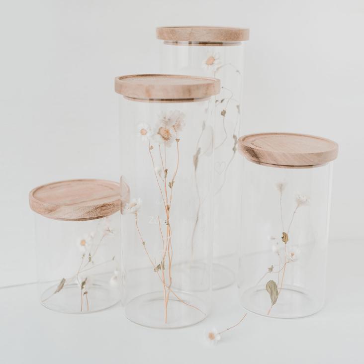 VORBESTELLEN: AB CA.5.3 WIEDER LIEFERBAR: VORRATSGLAS HERZ ♡ WEISS 19 CM - 3