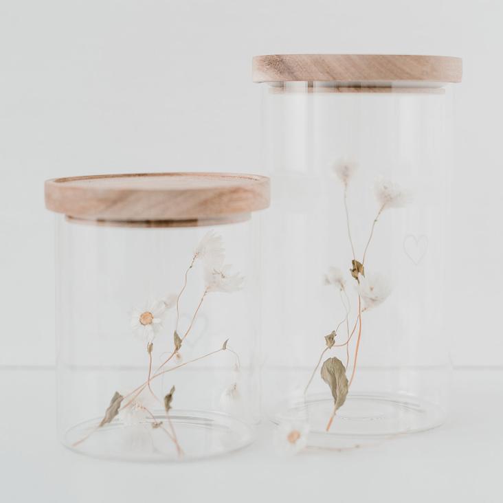 VORRATSGLAS HERZ ♡ WEISS 19 CM - 4