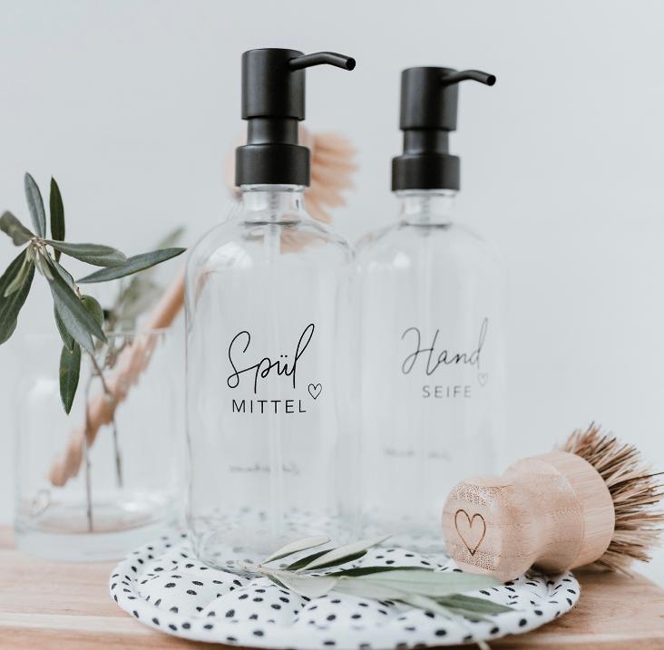 VORBESTELLEN: AB CA.5.3 WIEDER LIEFERBAR: SEIFENSPENDER SPÜLMITTEL (TRANSPARENT) 500ML - 1