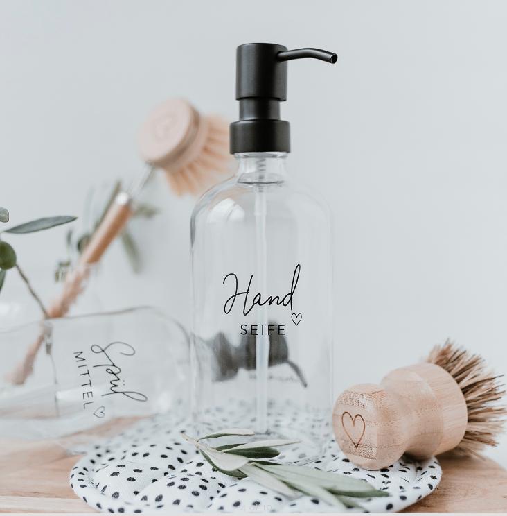 BALD WIEDER LIEFERBAR: SEIFENSPENDER HANDSEIFE (TRANSPARENT) 500ML - 2