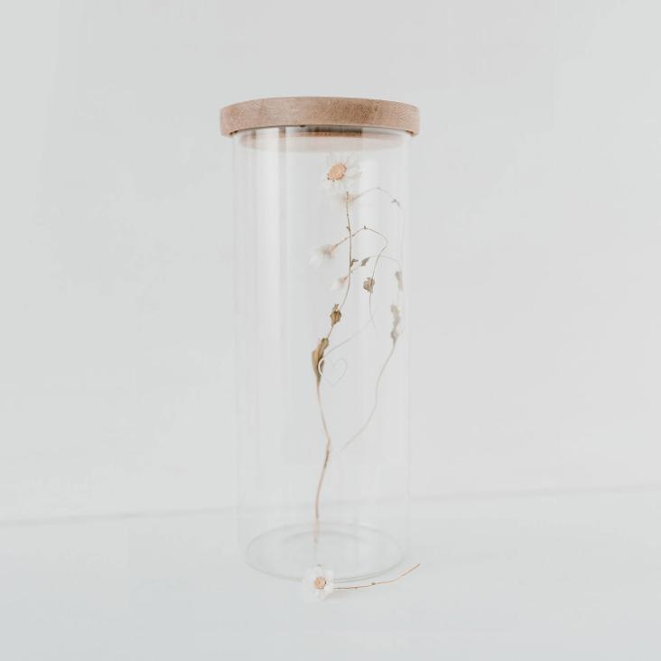 VORRATSGLAS HERZ ♡ WEISS 25 CM