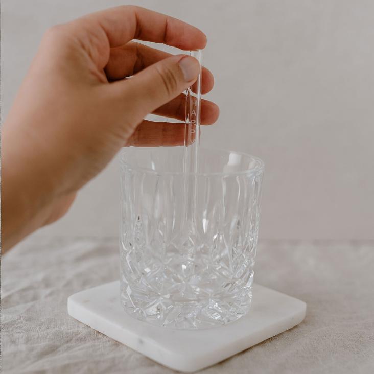 STROHHALME HELLO LOVE AUS GLAS 13 CM 4ER SET - 2