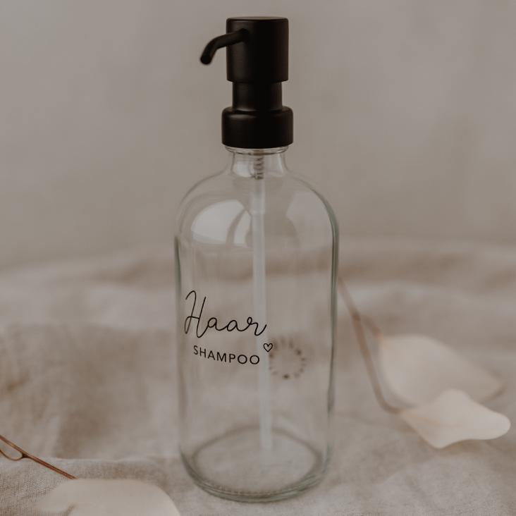 SEIFENSPENDER HAARSHAMPOO (TRANSPARENT) 500ML (SOLANGE VORRAT REICHT)