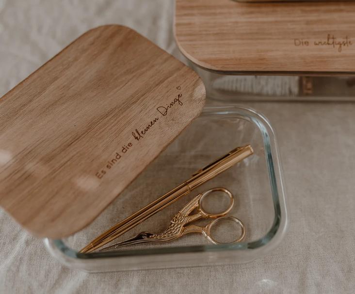 VORRATSBEHÄLTER ES SIND DIE KLEINEN DINGE IM LEBEN 10,5 X 14,5 CM (NUR NOCH 1 STÜCK LIEFERBAR) - 4