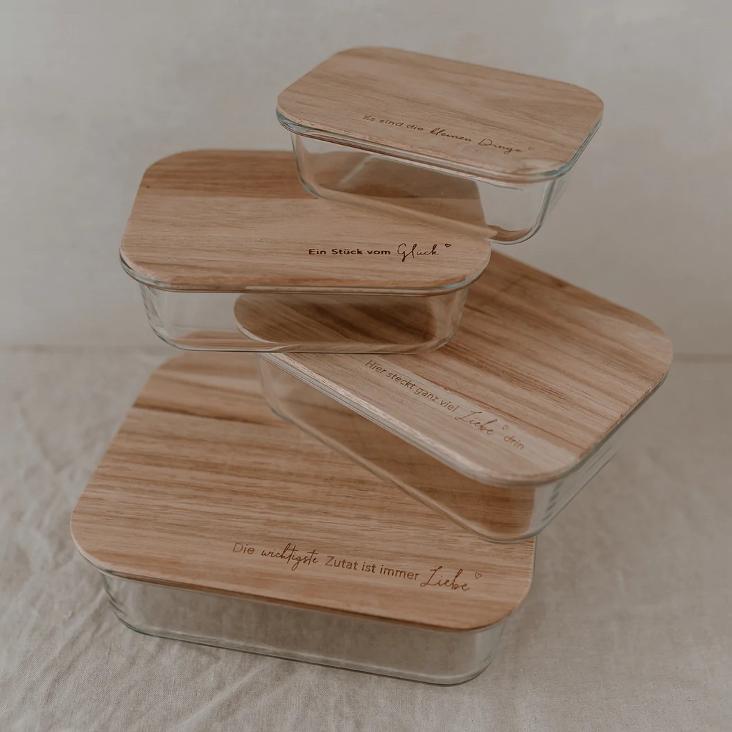 VORRATSBEHÄLTER ES SIND DIE KLEINEN DINGE IM LEBEN 10,5 X 14,5 CM (NUR NOCH 1 STÜCK LIEFERBAR) - 0